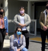 Staff standing outside of the San Andreas Regional Center