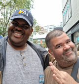 Kenneth (left) and Car'melo (right) pose together for a selfie