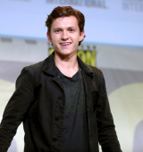 Tom Holland speaking at the 2016 San Diego Comic Con International, for "Spider-Man: Homecoming", at the San Diego Convention Center in San Diego, California. 