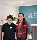 Amanda and Sondra pose at the Bristal