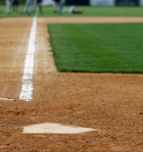 view of home plate, looking out to 3rd base