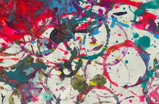 colorful painting on canvas for MSA Art For All