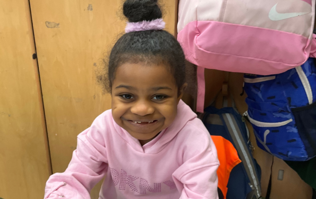 MSA student smiles at camera