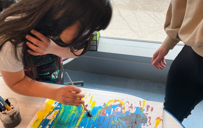 MSA student painting