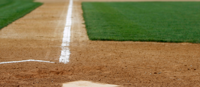 view of home plate, looking out to 3rd base