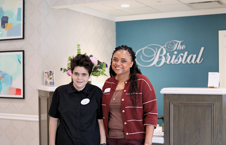 Amanda and Sondra pose at the Bristal