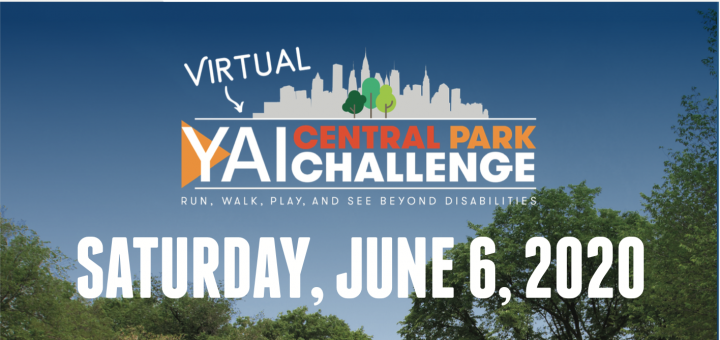 YAI Virtual Central Park Challenge logo. Saturday June 6 2020. 