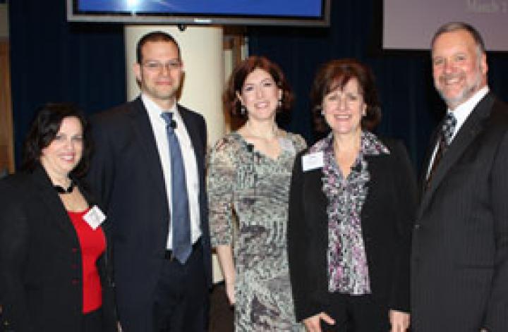 Left to right: Nadine Vogel, Springboard Consulting; Joshua Levine, Barclays; Kate Schaub, Advisen; Roberta Zito, KPMG; Michael Kramer, YAI Network.