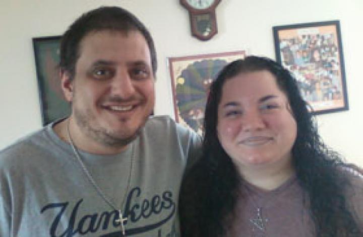 Kristin Aucancela with Johnny, a resident of an RCALD group residence.