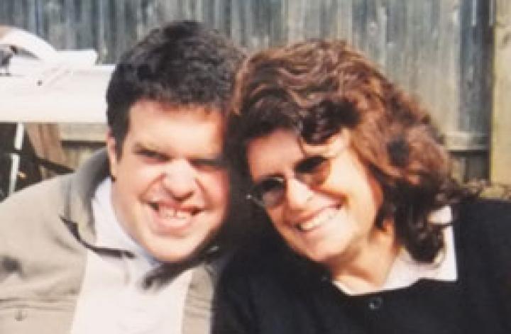 Richie, a resident of a YAI group residence, with Olga, his mother.