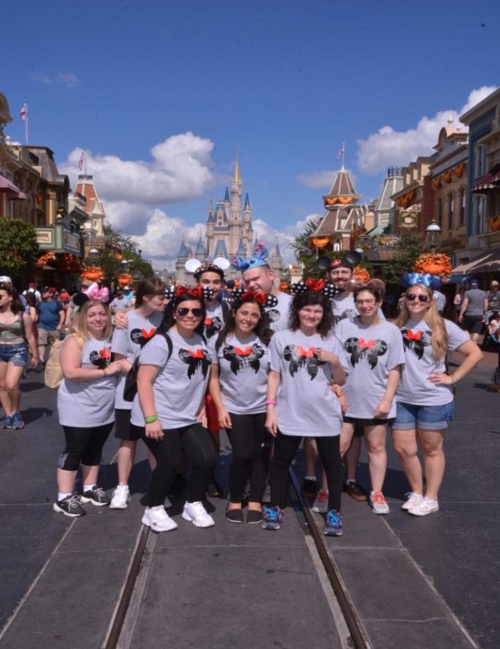 Large group of Glen Cove residents at Disney