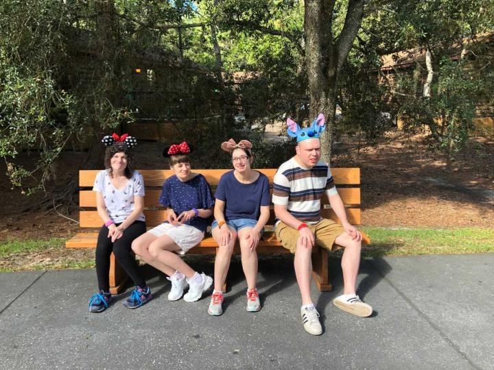 Group of 4 Glen Cove residents at Disney