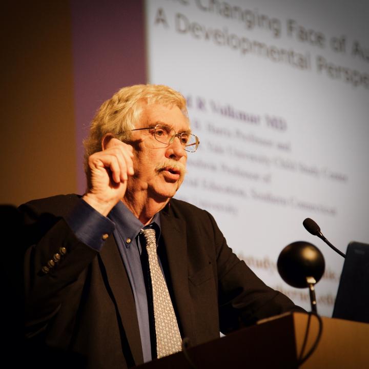 Fred Volkmar, MD gives his keynote address at YAI's Autism Conference in 2019