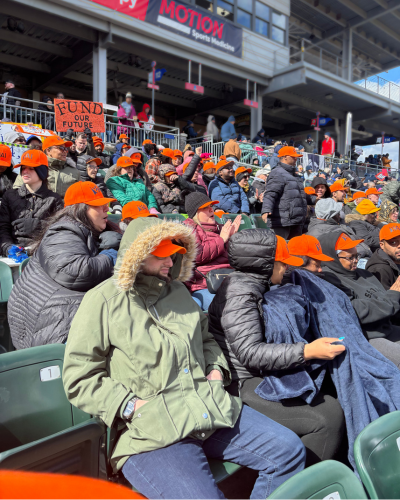 A group of people advocating for improved pay for DSPs at Rally in the Valley